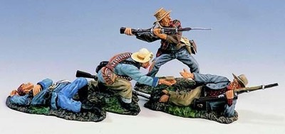 RET 1/30 KING & COUNTRY CW008 [4] CONFEDERATE ''The Defenders'' SET W/Original Box