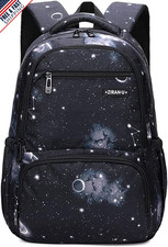Galaxy Black Kids' Backpack for Boys and Girls - Elementary School Bag