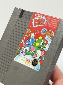 Bubble Bobble - Circle Seal - Nintendo NES, 1988 - Cleaned, Tested, & Working!