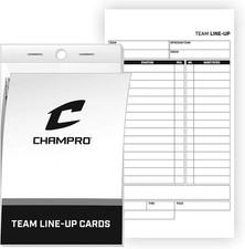 Champro Line-Up Cards - Set of 25