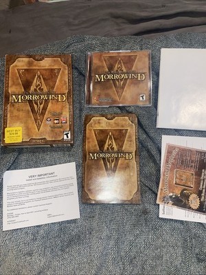 Elder Scrolls III: Morrowind (PC, 2002) Boxset with Tribunal CD