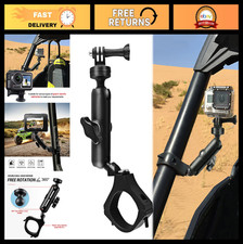 "Off-Road UTV ATV Camera Mount for GoPro - 1.75-2" Roll Bar, 360 Rotatable, Eas