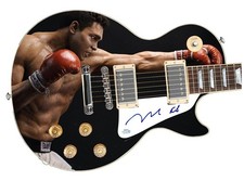 Muhammad Ali Signed Custom Graphics 1/1 Photo Guitar ACOA