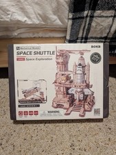 ROKR Space Shuttle 3D Wooden Puzzle Moving Rocket Launch Tower for Adults Teens