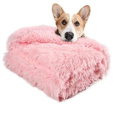 Luxury Fluffy Dog Blanket, Extra Soft and Warm Sherpa Fleece Pet Blankets for