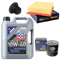 MotoröL Filter Set 10W-40 5 Liter + ÖLablassschraube FüR Opel Omega A Frontera A