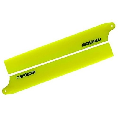 MicroHeli MH-130X003YL Plastic Main Blade 135mm, Yellow: 130 X Medium 