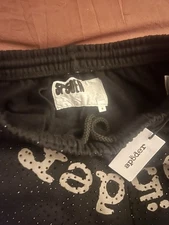 sp5der Black Webstone Sweatpant SMALL MEN’s