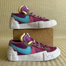 Nike Blazer Low x KAWS x Sacai Shoes M 5 W 6.5 Purple Dusk Sneakers DM7901-500