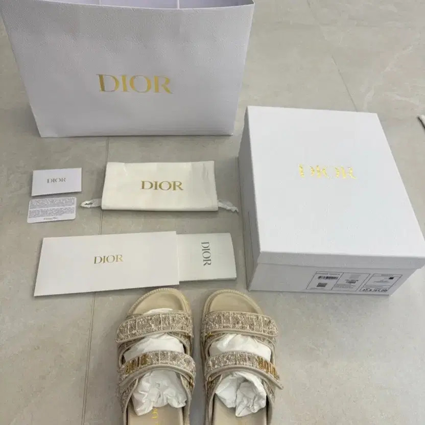 Dior Women's Mules Slip-ons Ivory Size 37.5 Luxury Logo thumbnail 6
