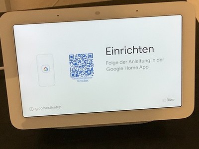Google Nest Hub Smart Speaker mit Bildschirm 