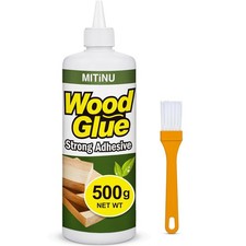 Wood Glue 500g, High-Capacity Super for Woodworking, Waterproof Strong...