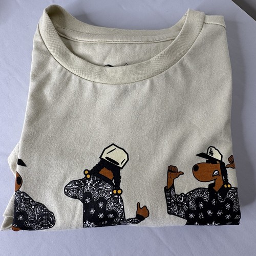 Dogg Supply Snoop Dogg Kids Beige Graphic T-Shirt Kids 14/16 - Picture 1 of 8