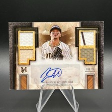 JACKSON MERRILL 2025 TOPPS MUSEUM SIGNATURE SWATCHES QUAD RELIC AUTO #/50