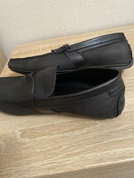 Men Kenneth Cole Heels Black Leather 44