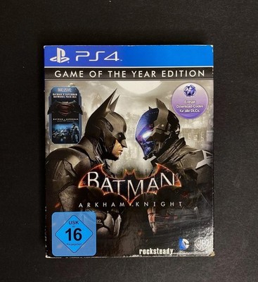 Batman Arkham Knight GOTY PS4 Spiel Disc mit DLC guter Zustand
