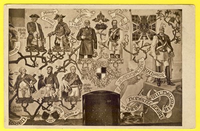 cpa ALLEMAGNE SOLINGEN SCHLOSSBAUVEREIN zu BURG Stammbaum DEUTSCHE KAISER