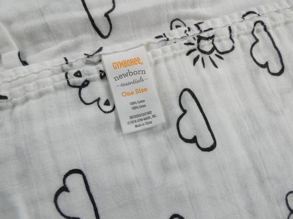 Gymboree Bebé Niño Nube Nueve Muselina Sol Nubes Envoltura Manta Bebé Foto 2 de 2