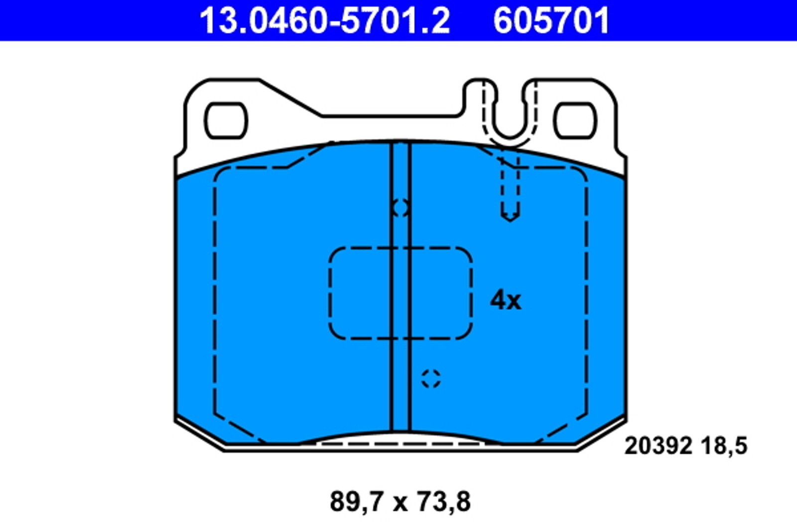 Plaquettes de frein VW LT 28-35 / 40-55 idéales pour la rénovation des camping-cars anciens