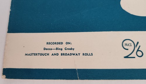 Isle of Innisfree by Farrelly, Sheet Music 1950, The Quiet Man, Bing Crosby - Picture 4 of 10