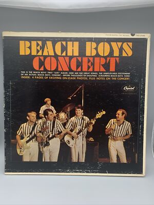 BEACH BOYS CONCERT VINYL LP ALBUM 1976 CAPITOL RECORDS FUN FUN FUN, I GET AROUND