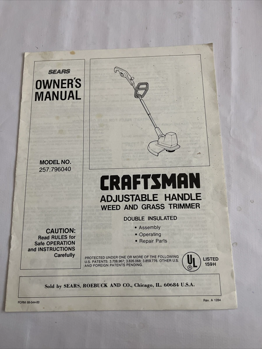 Sears craftsman weedwacker online