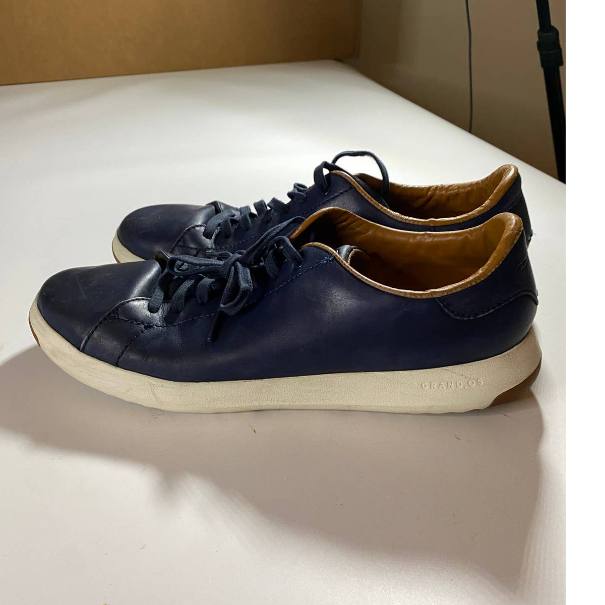 Cole Haan GrandPro Leather Tennis Sneakers Men display picture 3