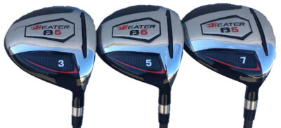 NEW HEATER B6 TaylorFit #3,5,& 7 Fairway Woods Graphite Senior Standard Mens Set