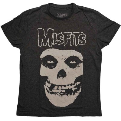 Misfits Logo & Fiend T-Shirt Black, Grey New
