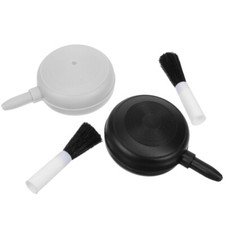 2PCS Air Blaster Dust Blower And Soft Brush Plastic Bulb Air Pump Cleaning Tool