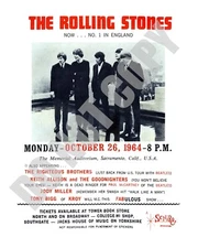 1964 The Rolling Stones Righteous Brothers Concert Memorial Auditoriu 8x10 Photo