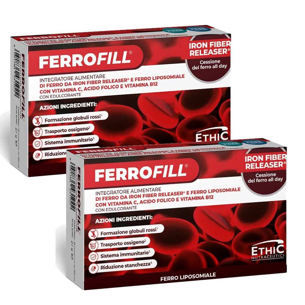 OFFERTA Ethicsport Ferrofill 2x30 cpr: Miglior Prezzo Ferro Liposomiale