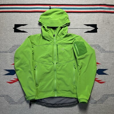ARC'TERYX 19274 GAMMA MX Logo Mountain Parka Jacket Green Mens
