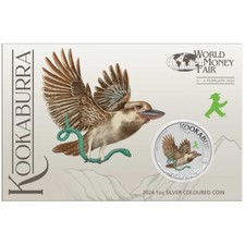 1 Dollaro WMF Berlino Kookaburra Privy Marchi Ampelmann Australia 1 OZ Argento