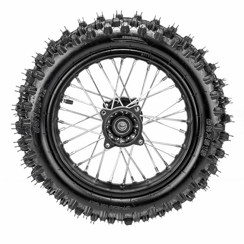 12" Rear Wheel 80/100-12 Tire Rim for Pit Dirt Bike CRF70 Apollo 125cc SSR 140cc - Picture 3 of 7