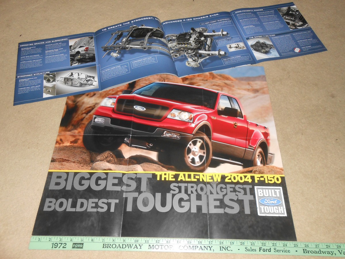 2004 FORD F-150 PICKUP TRUCK 46 Page CATALOG + HUGE '04 POSTER