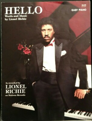 Hello Sheet Music Lionel Richie Easy Piano 80s POP Hit R&B Love Song F2Y
