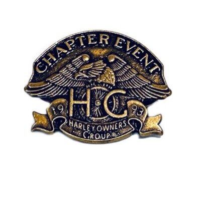 VTG NEW 1993 Chapter Event Tact Pin Eagle Harley-Davidson Owners Group HOG Brass