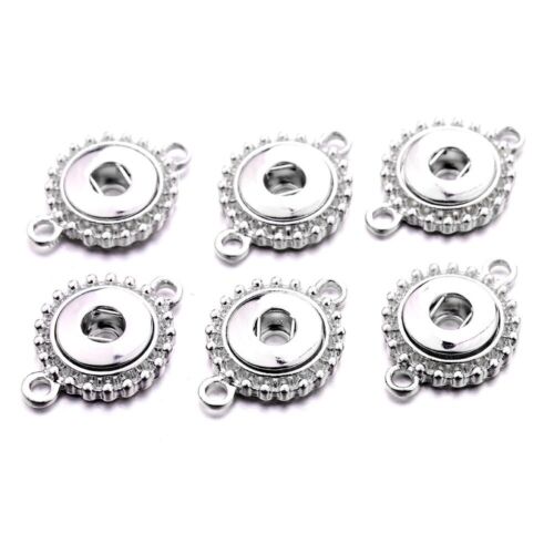 12mm/18mm 10pcs Drill Snap Button Fit Chunk Charm Snap Button Jewelry Making DIY - Picture 19 of 35