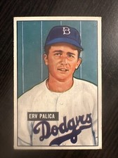 1951 BOWMAN ERV PALICA ROOKIE #189 BROOKLYN DODGERS EX *Hot Corner Vintage* B