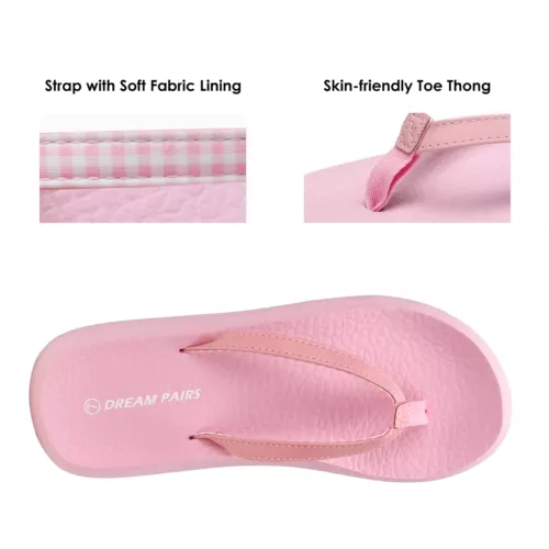 Damen-Flip-Flops Fußgewölbestütze weiche Polster leichte Strand-Riemensandalen - Bild 21 von 30