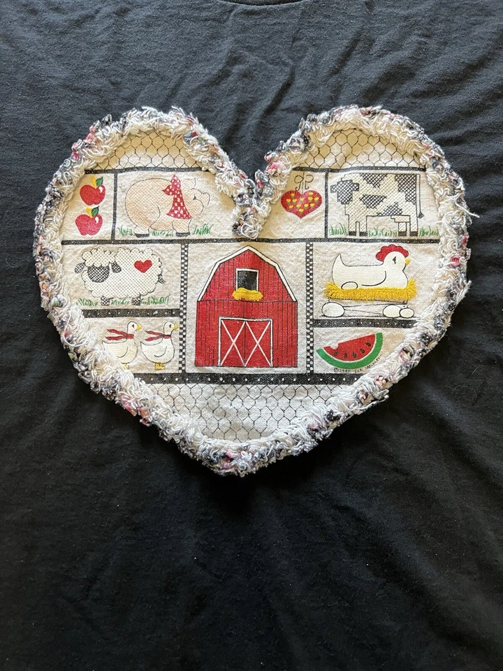 Camisa Hanes Bordada Talla XL Mujer Años 90 Cosida De Colección Hecha en EE. UU. Granja País Foto 4 de 4