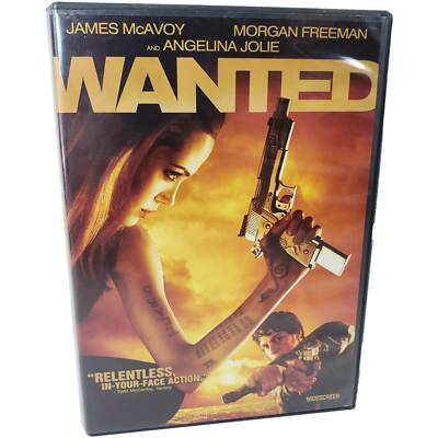Wanted DVD Widescreen Edition R1 2008 Very Good Condition TESTED Angelina Jolie