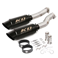 For Suzuki Hayabusa GSX1300R 2021-2023 Black Muffler Exhaust Pipe Slip on System