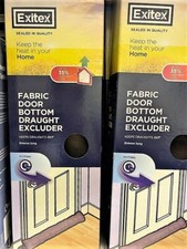 EXITEX Fabric Draught Excluder Under Door Window Draft Blocker