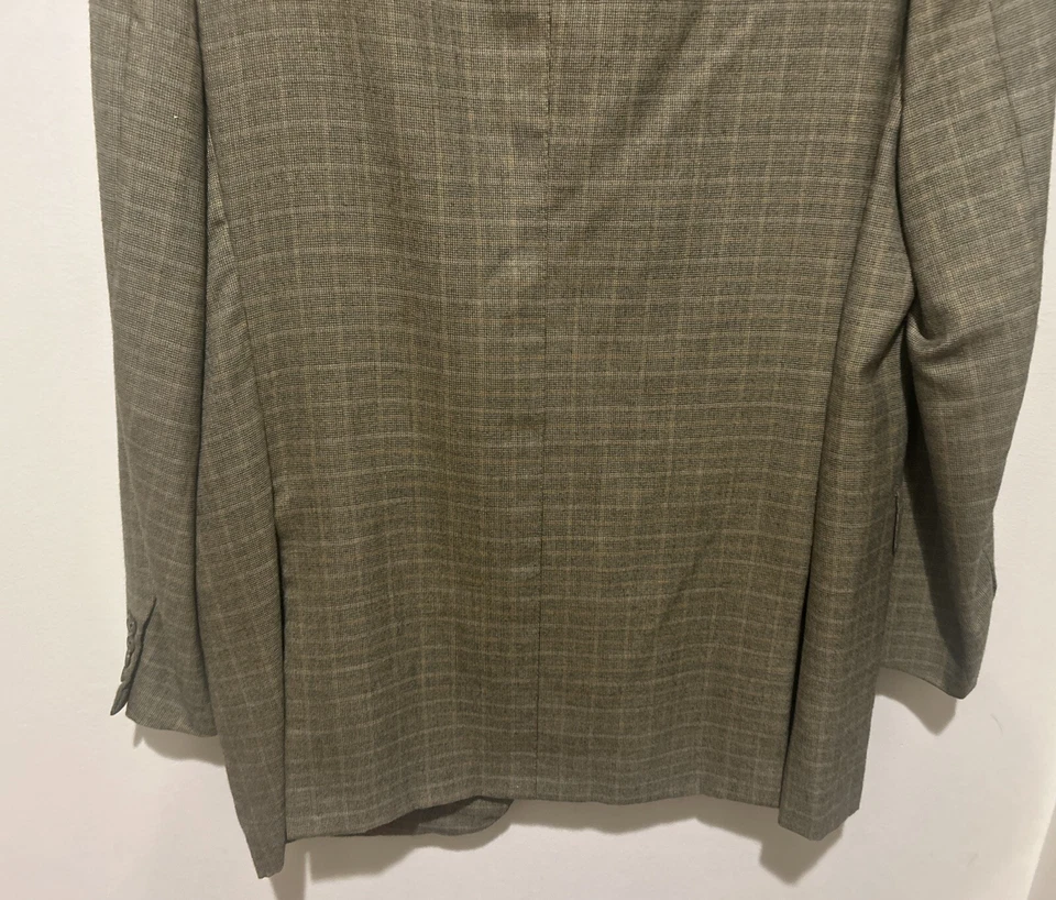 Brioni Neiman Marcus Men’s Suit Jacket Blazer 42 Long Houndstooth Italy Cashmere - Image 4 of 4