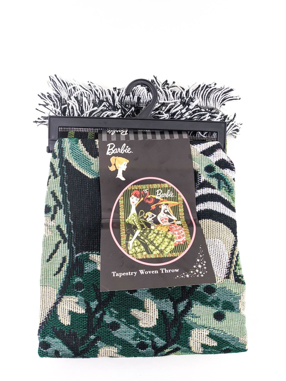 Barbie Swingin Nostalgia Tapestry Throw Blanket Northwest Company 48" x 60" READ