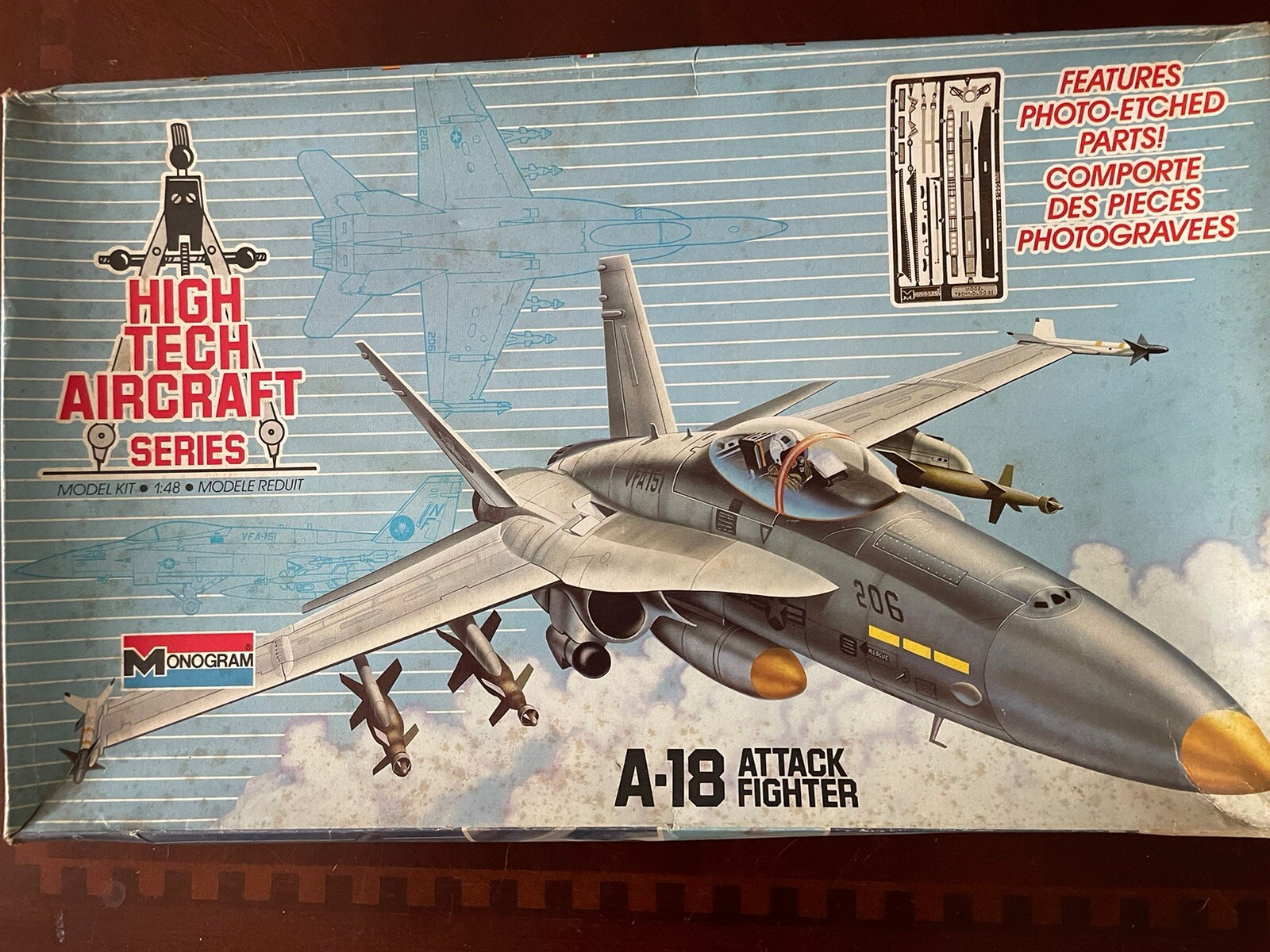 Tech Model Kit A-18 Attack Fighter model kit. High Tech Aircraft Series | eBay