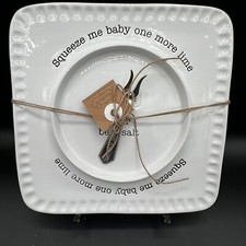MUD PIE  Margarita Salt Plate "Squeeze Me Baby One More Lime" Brand New with tag
