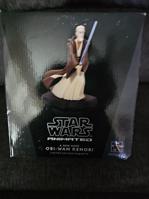 Gentle Giant Star Wars Animated Maquette Lot of 2 Obi Wan Kenobi